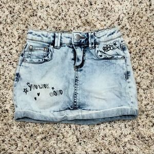 Benetton jeans skirt size S(6)